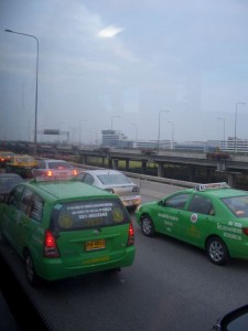 Stau vom Flughafen zur Khao San Road