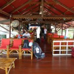 Entspannte Atmosphäre in der Lobby unseres Hostels