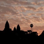 Früh Morgens haben wir uns auf den Weg gemacht, um Angkor Wat bei Sonnenaufgang zu sehen