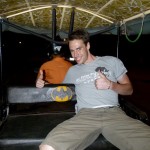 Nachts sind wir dann noch mit dem Bat-Mobil ins Hostel gefahren