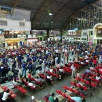 Pfadfindercamp o.ä. im Bahnhof