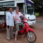 Philipp durfte auch mal Platz nehmen auf Sawpons túk-túk