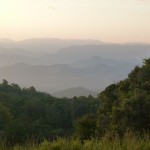 Wunderschöner Ausblick auf die Bergketten