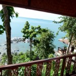 Der Blick von unserem Balkon auf die Bamboo Bucht