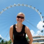 Nicole vorm Singapur Flyer