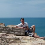 Philipp am Lightbeacon Koh Lantas