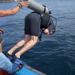 Philipp macht die James Bond Rolle