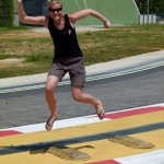 Super Mario auf der Formel 1 Strecke