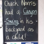 Ein weiterer Chuck Norris Spruch...!