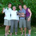 Mark, Sigrun, Philipp mit Sweep und Nicole