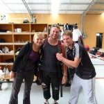 Nicole, Chris und Philipp nach dem Jump.