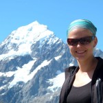 Nicole vorm Mt.Cook