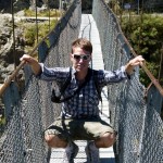 Philipp auf der Hängebrücke Nr. 2