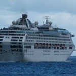 Wir haben die Dawn Princess ins offene Meer begleitet