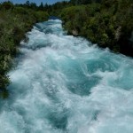 Die Wassergewalt der Huka Falls