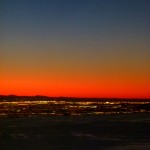 Was für ein Empfang in der Stadt der Engel (Sonnenaufgang aufm Flugzeug)